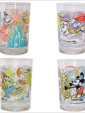 MCDONALD’S DISNEY SHARE A DREAM COME TRUE 4 PACK 16 OZ. GLASSES